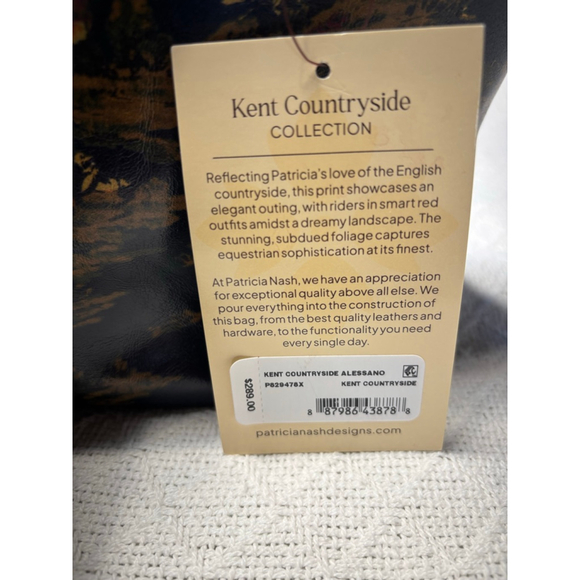 NWT Patricia Nash Kent Countryside Alessandro Genuine Leather/Faux Suede Tote - Picture 14 of 16